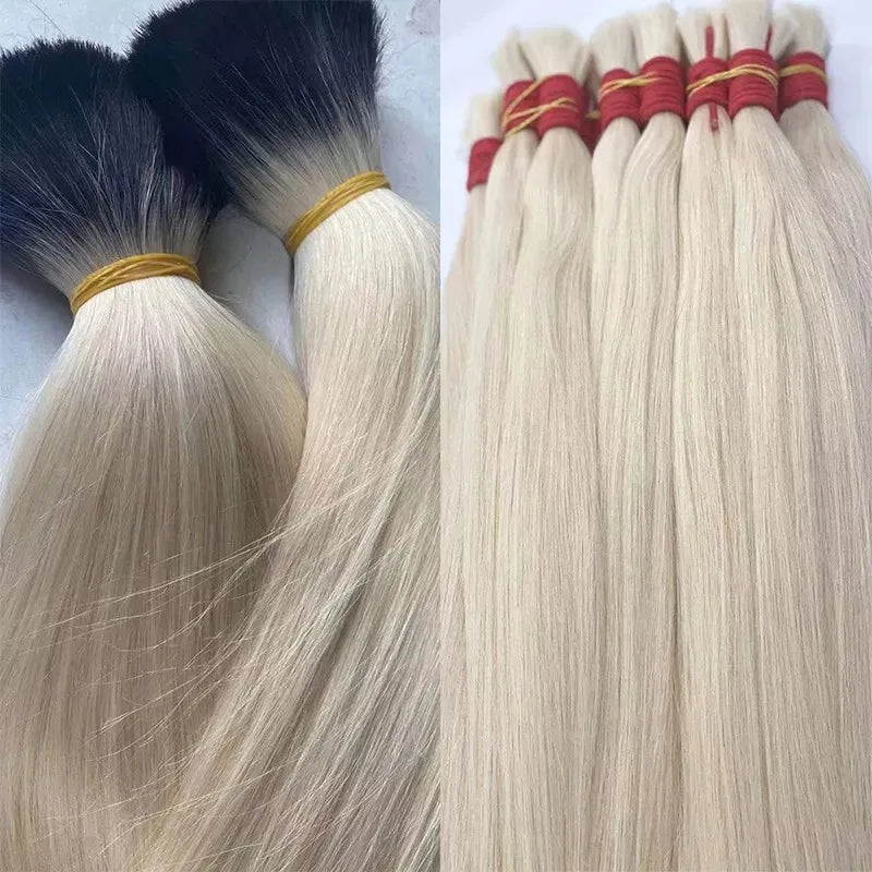 Maxhair No Weft 613 Human Hair Weave Blonde Straight Human Hair 1B 613 Ombre Blonde Vietnamese Straight Hair Bundles Remy