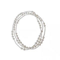 Luxury Necklace Multi-layered Pearl Necklace for Women Fashionable Long Chain Dress Accessory