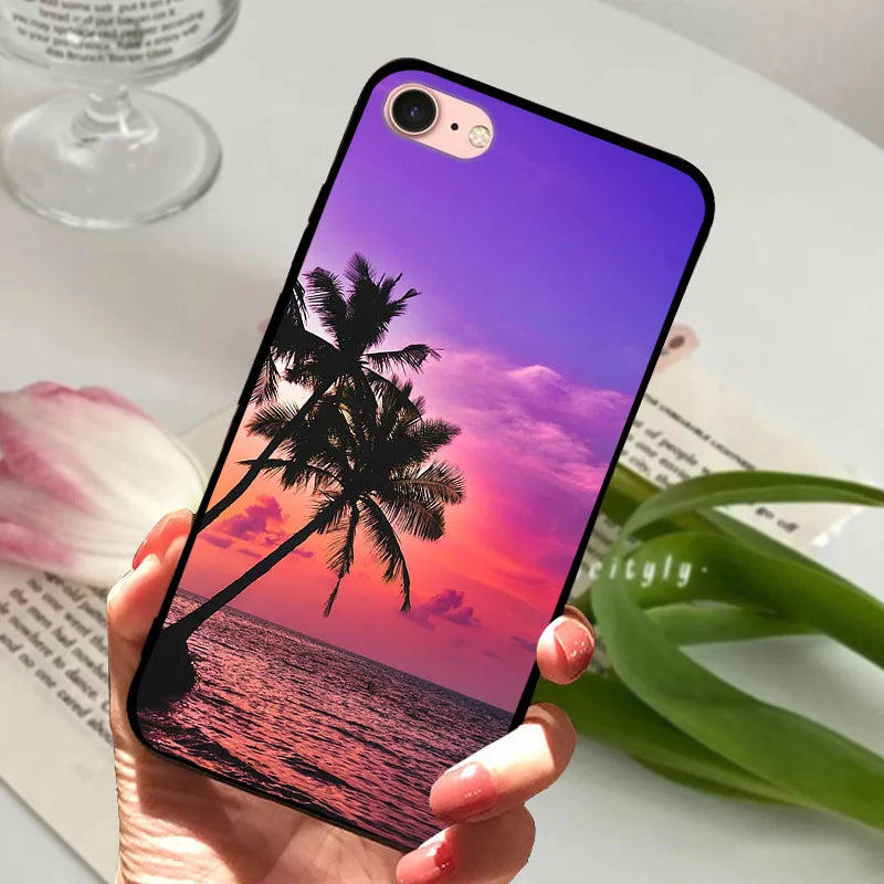 For iPhone 6S 6 Case Silicone Soft Back Phone Cover For iPhone 7 7Plus 6 6S Plus Silicon Cases For iPhone 8 8 Plus Fundas Bumper