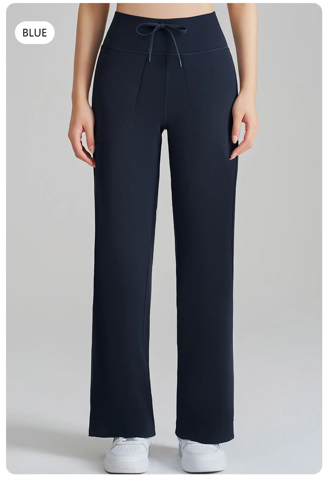 Women's High Waist Stretch Yoga Pants Quick Dry Breathable Loose Running Pants Gym Outdoor Training Pants