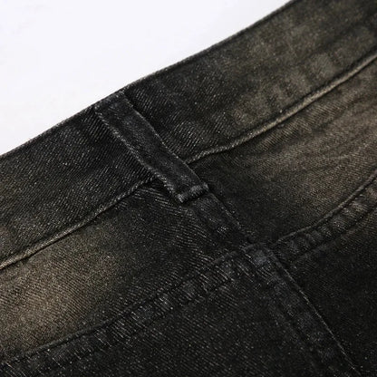 Low Waist Jeans for Women Goth Y2k Style Baggy Jeans Punk New Jeans Wide Leg Denim Pants Kpop Casual Loose Streetwear