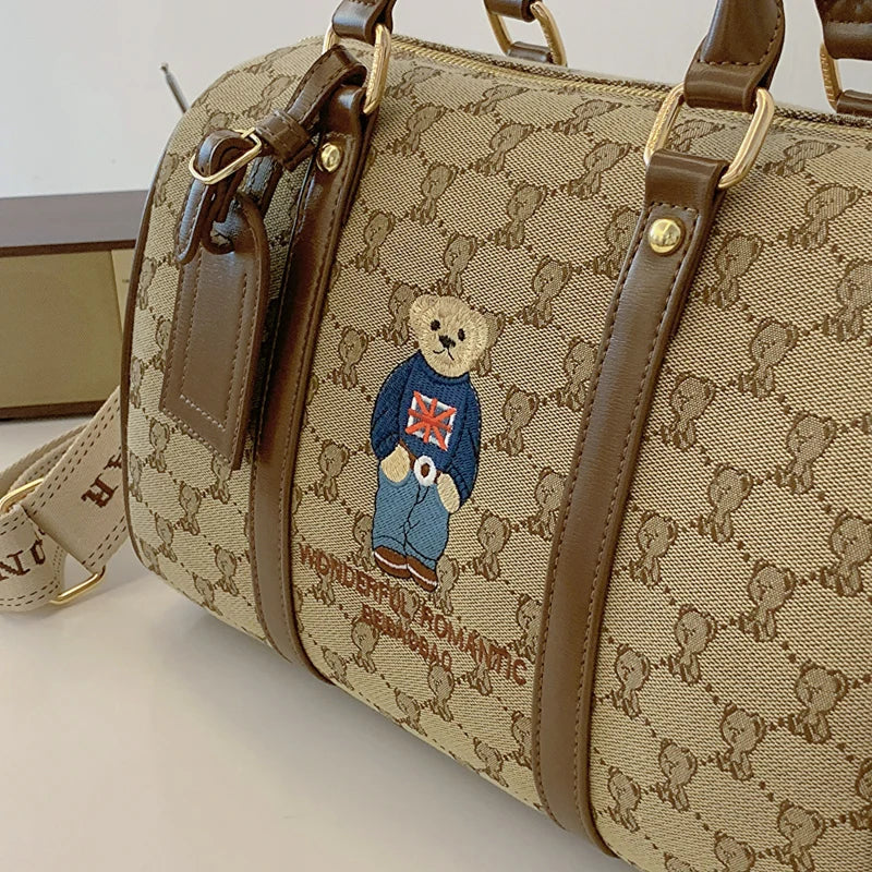 New Women Pillow Bag Large Capacity Fashion Lightweight Luggage Travel Bag Designer Retro Female Handbag Shoulder Crossbody Bags