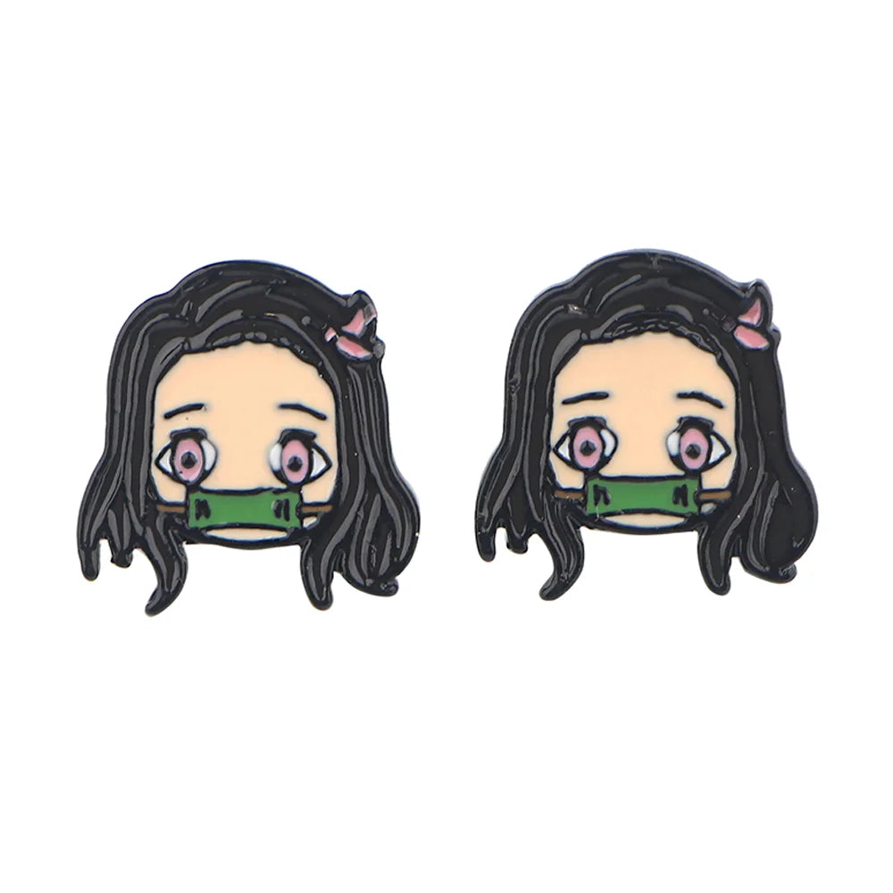 Anime Series Earrings for Women Girls Cartoon Studs Earrings Stainless Steel Ear Pierced Jewelry Accessories Party Gifts