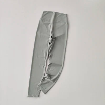 Yoga Pants Without Embarrassment and Nudity Women's High Waisted and Belly Closed Runningtight Fitting Traceless Fitness Legging