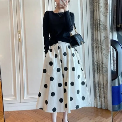 Skirts for Women Chic and Elegant High Waist New In Woman Skirt Clothing Trend 2024 Y2k Vintage A Line Casual Modest Streetwear