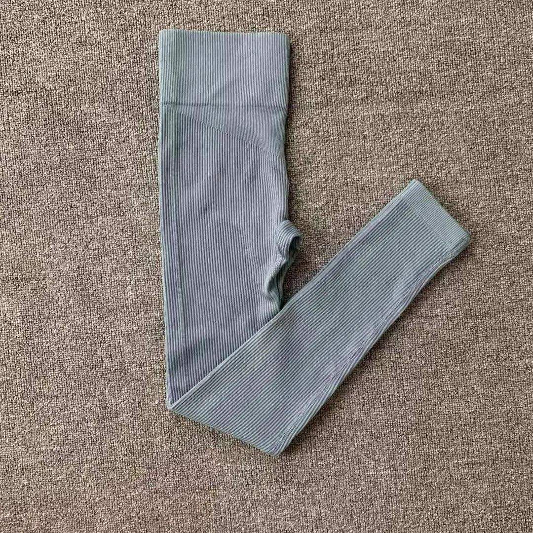 Ribbed Yoga Leggings Women Sports Pants Tights Seamless Sport Femme Gym Leggins Workout Fitness Pants Athletic Wear