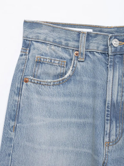 Willshela Women Jeans Denim Pant High Waist Female Chic Lady Casual Basic Mujer Straight Trousers