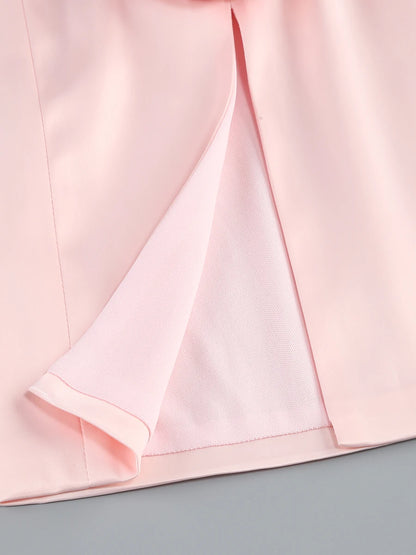 Elegant Party Dresses for Women 2024 Luxury Dress Birthday Outfits Sexy Pink Patwork Evening Gowns Women's Clothes Prom Gown