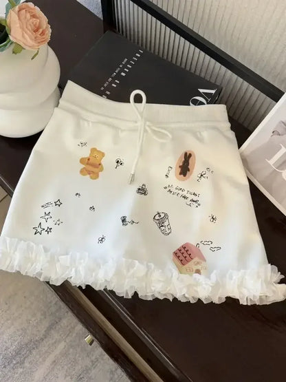 Gothic Multi-pocket Black Skirt Jean Street Fashion Hip Hop Vintage Mini Skirt Casual Sexy Maxi Skirts for Women Clothing