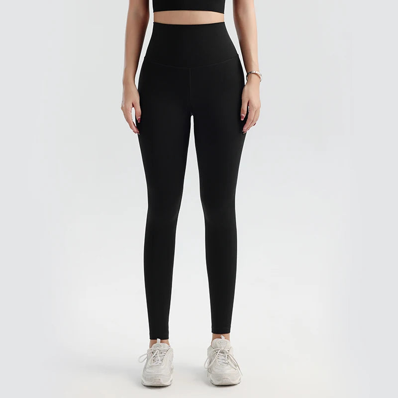 Solid Color Yoga Pants Pants Women's Gym Pants Quick Dry Breathable Leggings Outdoor Cycling Pants