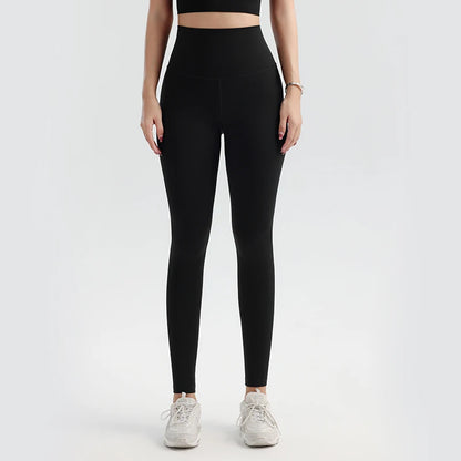 Solid Color Yoga Pants Pants Women's Gym Pants Quick Dry Breathable Leggings Outdoor Cycling Pants