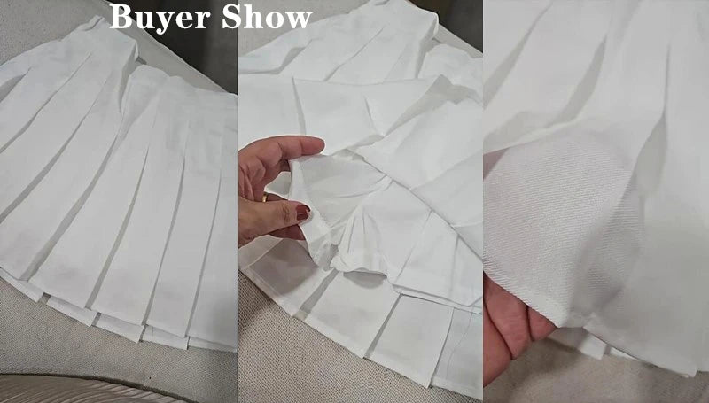 Children's Skirt With Shorts Spring Korea Style Clothes Black A Line High Waist Mini Dress Summer Black Pleated Skirt for Girl