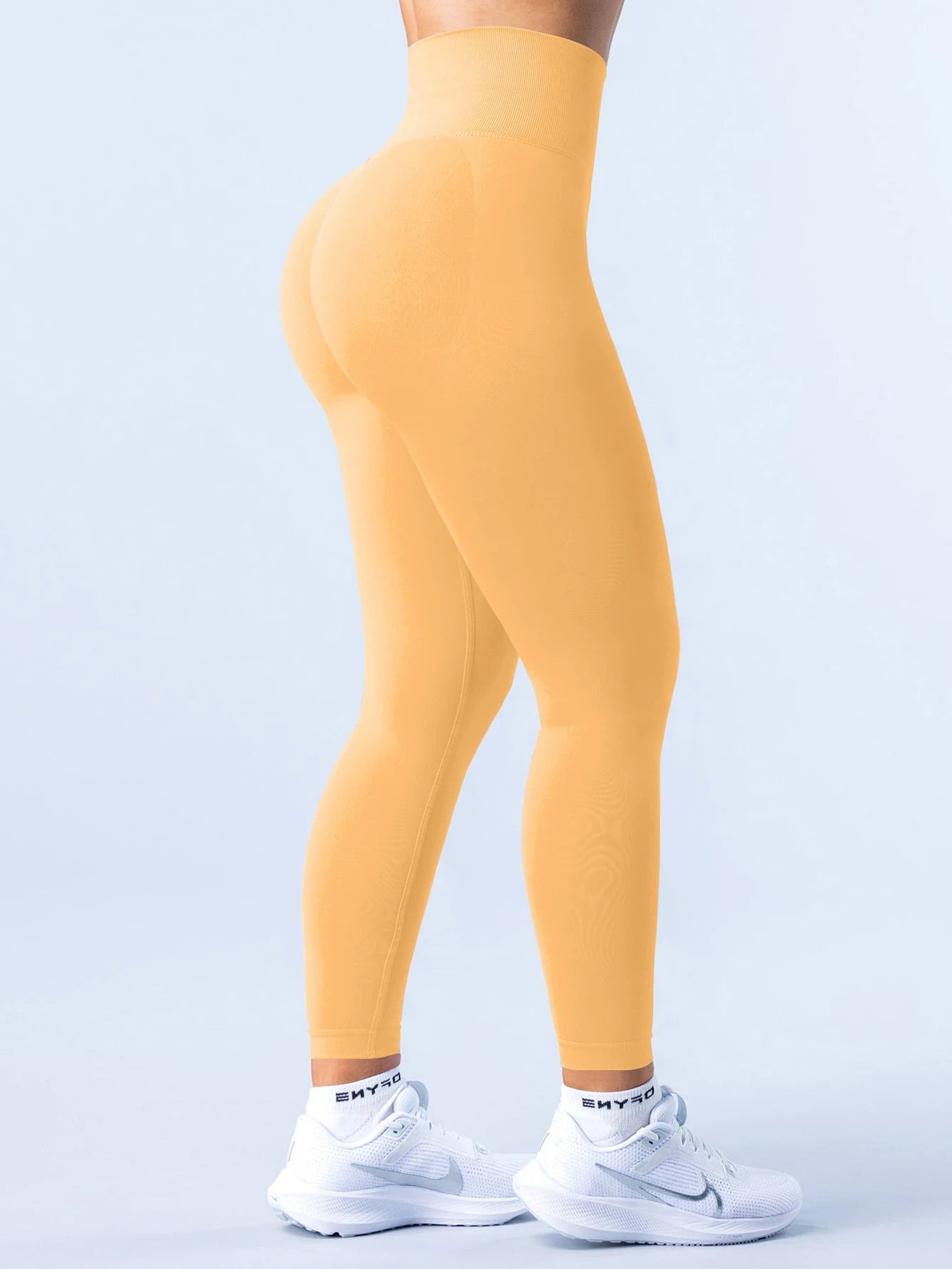 Women's Solid High Waisted Yoga Pants Butt Lifting Tummy Control Stretchy 4-Way Stretch Workout Leggings breathable Gym Fitness