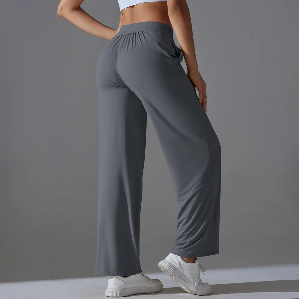 Sunscreen Yoga Pants For Women Straight UV Protection Leg Sweatpant Loose Tracksuit Wide Leg Outdoor Gym Runing Casual Clothes