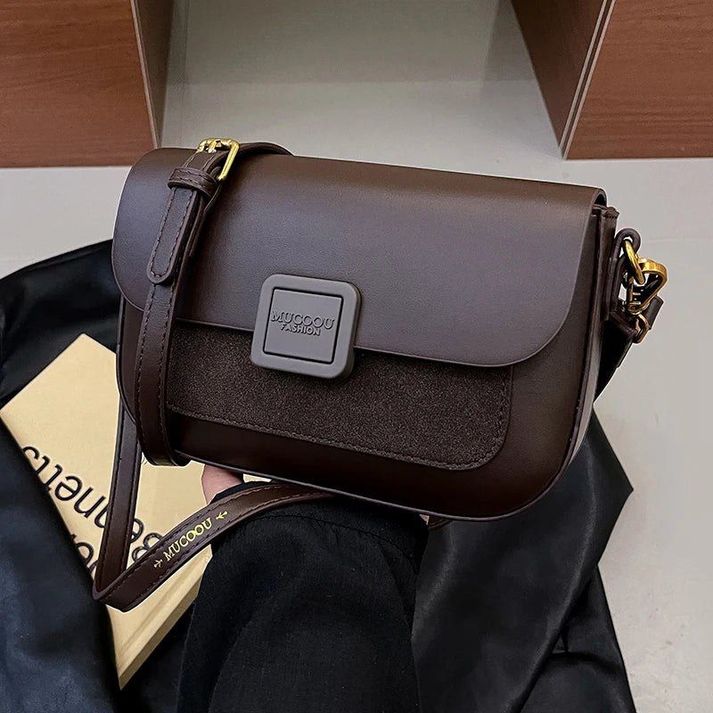 Women's Bag 2025 Autumn and Winter Simple Fashion Small Square Bag Korean Style High-Grade Fashion All-Match Casual Shoulder Bag