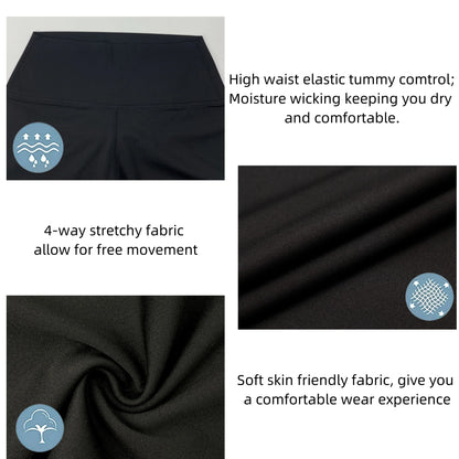 Women's High Waist Yoga Leggings Stretch Yoga Pants Tights Push Up Fitness Running Sportswear Solid Color Pants