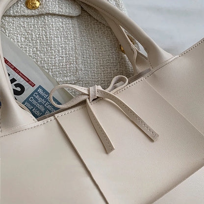 Large Capacity Handbags for Women 2022 Fashion Leather Woven Tote Bags Designer Solid Color Lacing Plaid PU Shoulder Bags