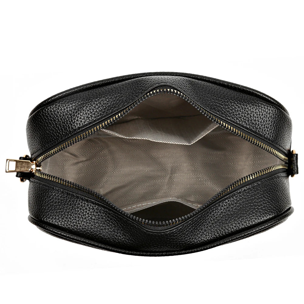 Women Travel Tote Bags PU Leather Underarm Bags Fashion Simple Solid Color Portable Adjustable Strap Female Handbags