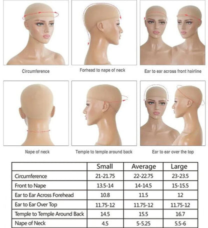 Wig female Ombre Platinum Blonde with Ash Brown Roots Natural Wig Synthetic Fibre Mixed Human Hair Wig Straight Full Wig HD Lace