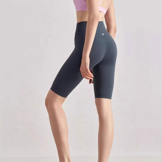 Five Yoga Pants Women Skinny High Waisted Hip Lifting Fitness Yoga Shorts