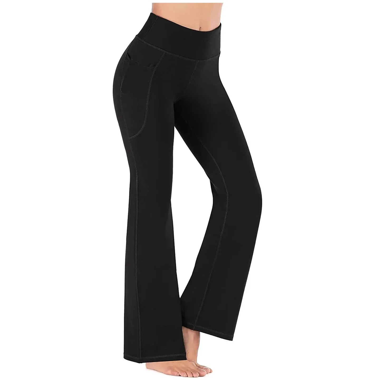 2024 New WOMEN'S Outer Wear Fashion Pants Are Thin and Stretch Popular Yoga Wide-leg Pants Leggings Yoga Pants Fashion