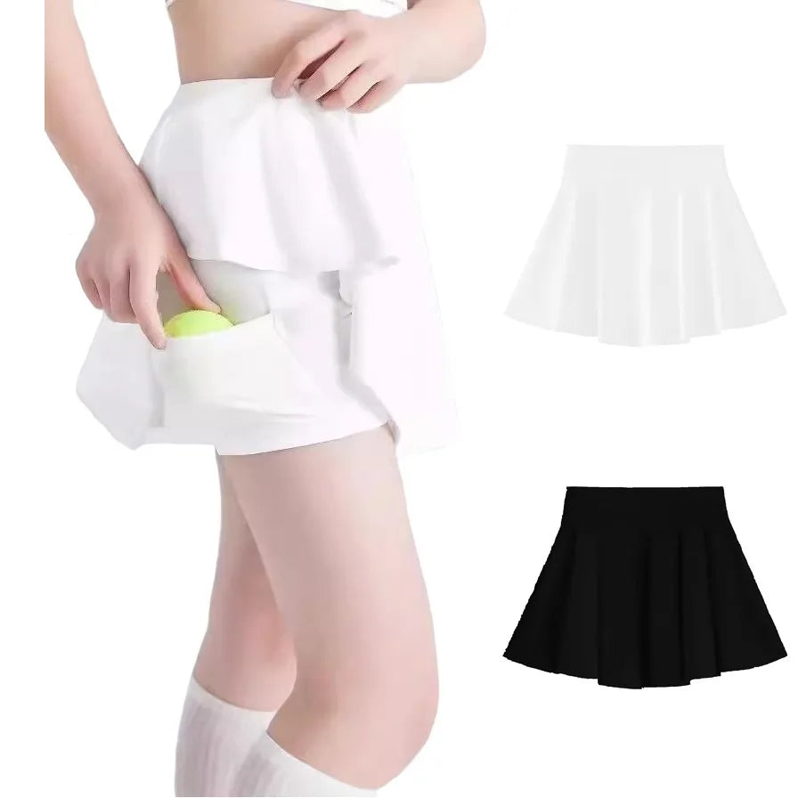Children's tennis skirt Girls' fashion skirts Spring summer light quick-drying skirt Pants skirt Anti-exposure sports skirts