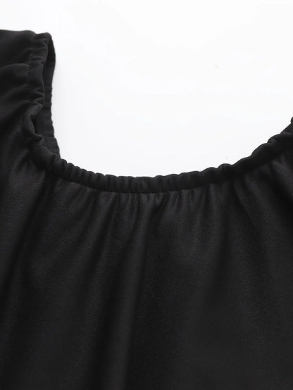 Dresses for Women Novelty Wedding Dress Off Back Shoulder Midi Ruffles Zipper Cocktail Elegant Prom Dresses