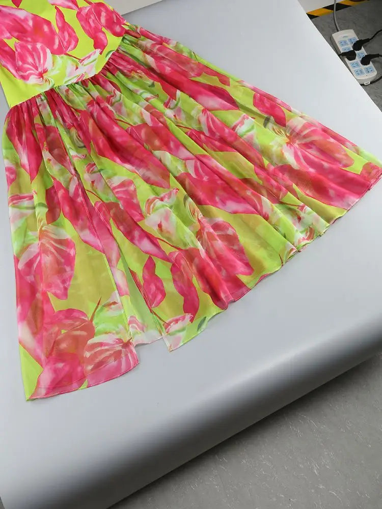 Birthday Dress for Women Brithday Party Outfits Sexy Strapless Prom Gown Retro Print Evening Dresses Luxury 2024 Woman Clothes