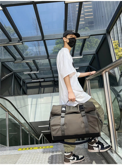 Fashion Travel Bags For Women Large Capacity Men's Sports bag Waterproof Weekend Sac Voyage Female Messenger Bag Dry And Wet