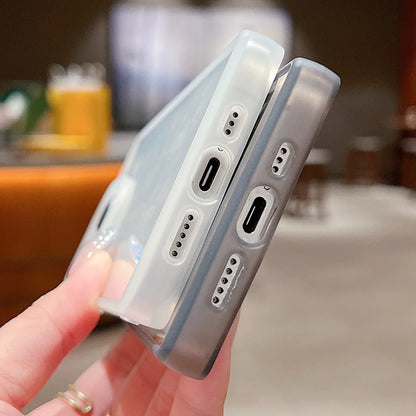 Rectangular Clear Case For iPhone 16 15 Pro Max 14 Plus 13 12 Pro Max 11 Shockproof Camera Lens Protection Soft TPU Phone Cover