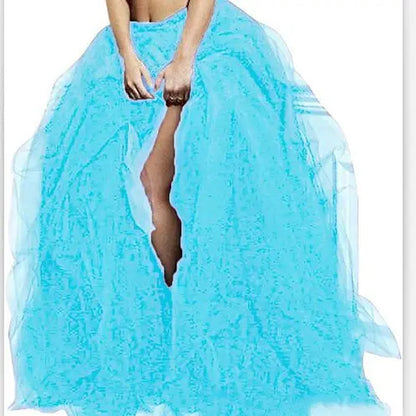 Women Skirts Vintage Spring Summers Pleated Party Long Skirt Black Adult Tutu Dancing Fahion Female Skirts Faldas Mujer Tulle