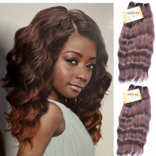 Synthetic Curly Hair Bundles Water Wave Hair Weave Hair Extensions High Quality Weaving heat Temperature Hair