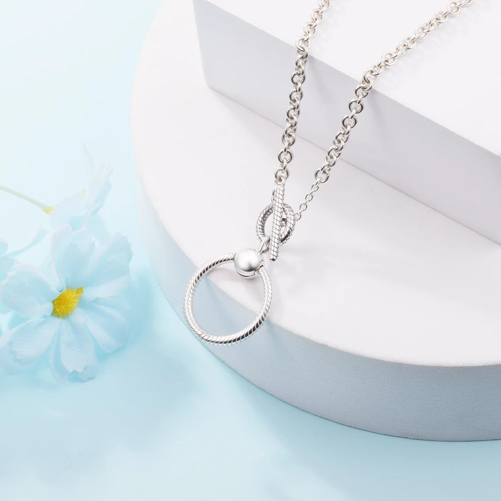 Necklaces for Women Luxury Fashion S925 New Sterling Silver Collier Choker Jewelry Female Chain Necklaces