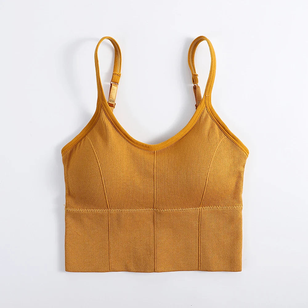 Women Sexy Tops Tube Push Up Bra Female Streetwear Sleeveless Camis Seamless Sport Lingerie Tee Crop Top Bandeau Top Tanks