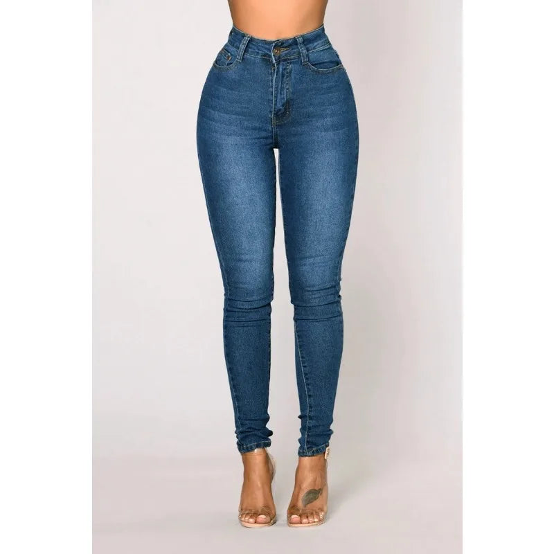 Slim Jeans for Women Skinny High Waist Trousers Jeans Women Black Denim Pencil Pants Stretch Women Jeans Pants Calca Jeans