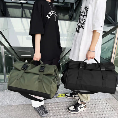 Fashion Travel Bags For Women Large Capacity Men's Sports bag Waterproof Weekend Sac Voyage Female Messenger Bag Dry And Wet