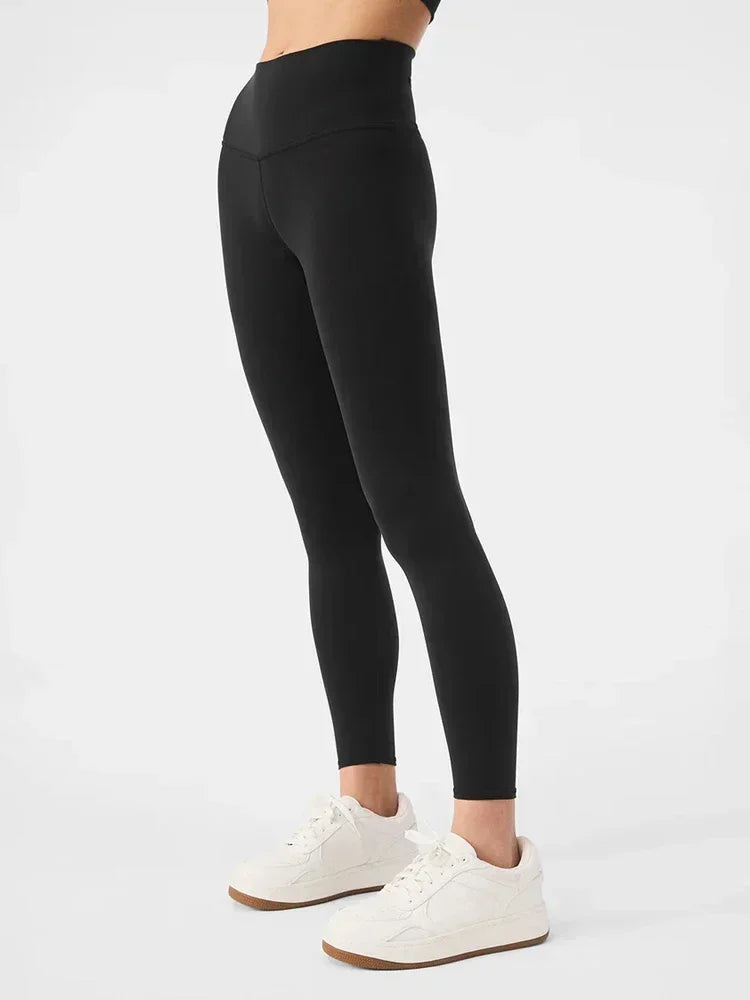 Yoga 7/8 High-Waist Airlift Legging Yoga Pants for Women High Waisted Stretchy Tight Fitting Fitness Suit Long  Sports Pants