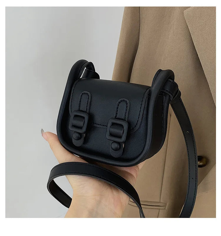 Women Bags Trendy Fashionable Retro Shoulder Bag Casual Crossbody Bag Children Messenger Bag Kids Bags for Girl Solid Wallet 가방