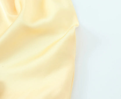 Women Elegant Satin Dress Fashion Lace Up Hanging Collar Long Dresses for Women Solid Sleeveless Midi Dress Lady Evening Dress