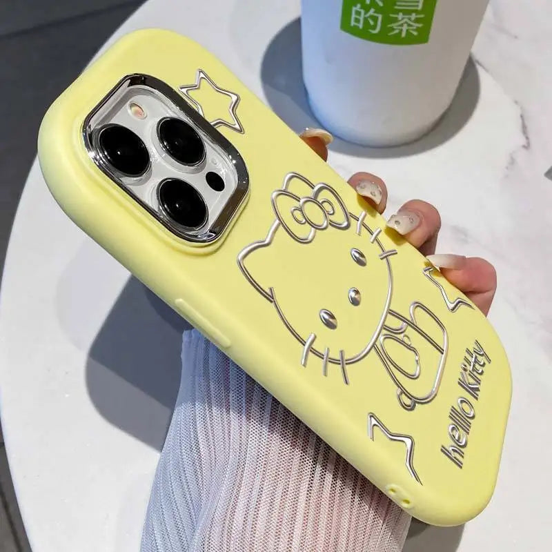 Sanrio Hello Kitty Cute Phone Cases For iPhone 15 14 13 12 11 Pro Max Mini XR XS 7 8 Plus Cartoon Anti-drop Soft Cover Pink Girl