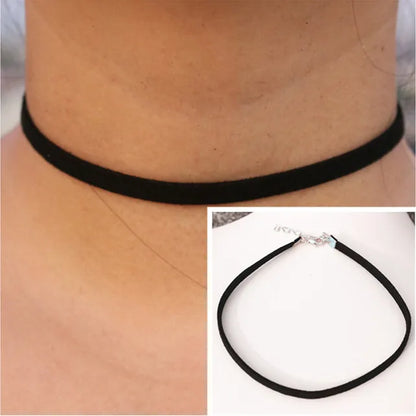 Gothic Choker Necklaces for Women Clavicle Collares Fashion Jewelry Bijoux Colier Necklaces Smile Pendants Fashion Neck Jewelry