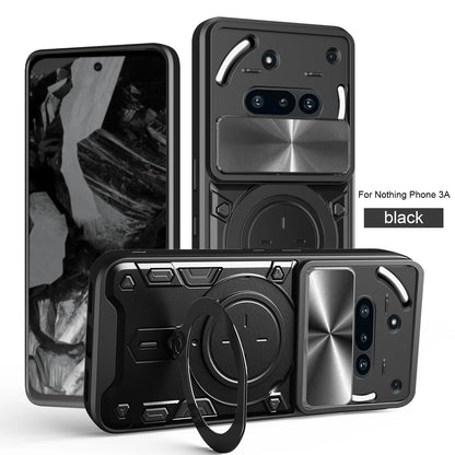 Protective Cover For Nothing Phone 3a Case With Ring Stand Holder Lens Protection Fundas Coque Capa