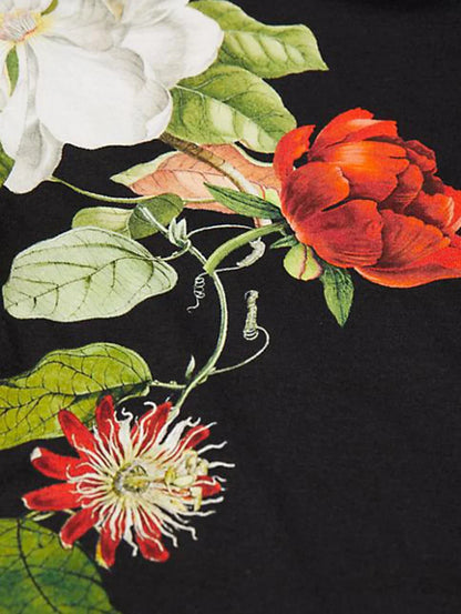 Women's Fashion Printed Pullovers Tops 2025 New Spring Autumn High Neck Long Sleeves Loose Fit Casual Trendy T-Shirts