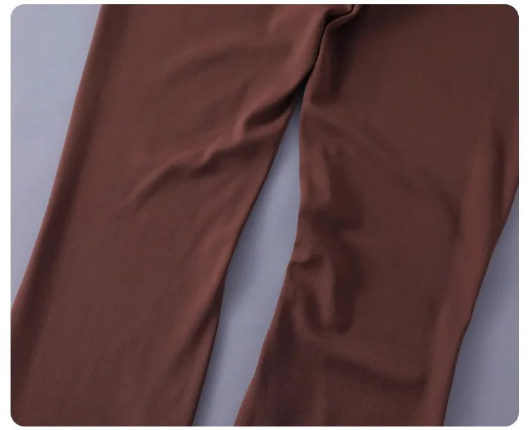 Women's high-waisted yoga pants with sculpting peach lift, buttery soft fabric for running and training.