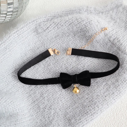 Black Choker Necklace For Women Elegant Lace Velvet Stretch Chain Gothic Flower Short Clavicle Neck Cord Aesthetic Jewelry Gift