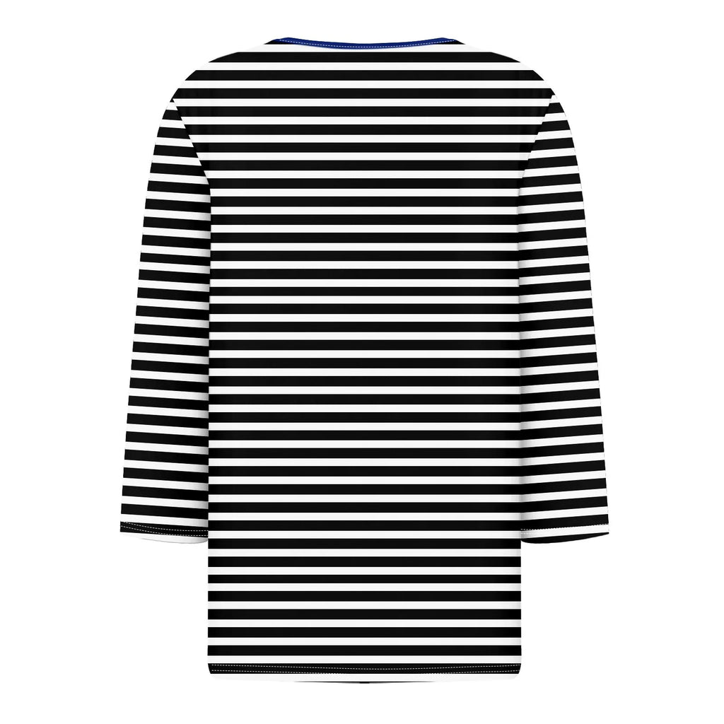 Tops For Women Women'S T Shirt Tee Print Button 3/4 Sleeve Daily Weekend Fashion Basic V Neck Regular Top Ropa De Mujer New