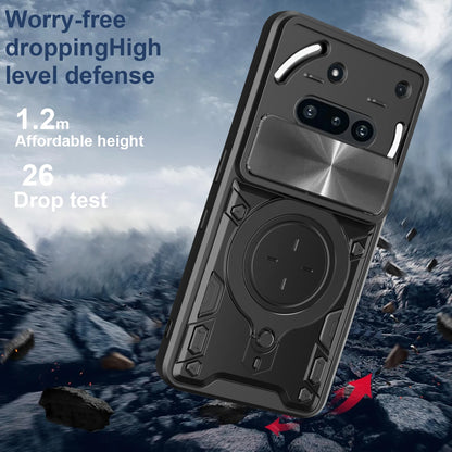 Protective Cover For Nothing Phone 3a Case With Ring Stand Holder Lens Protection Fundas Coque Capa