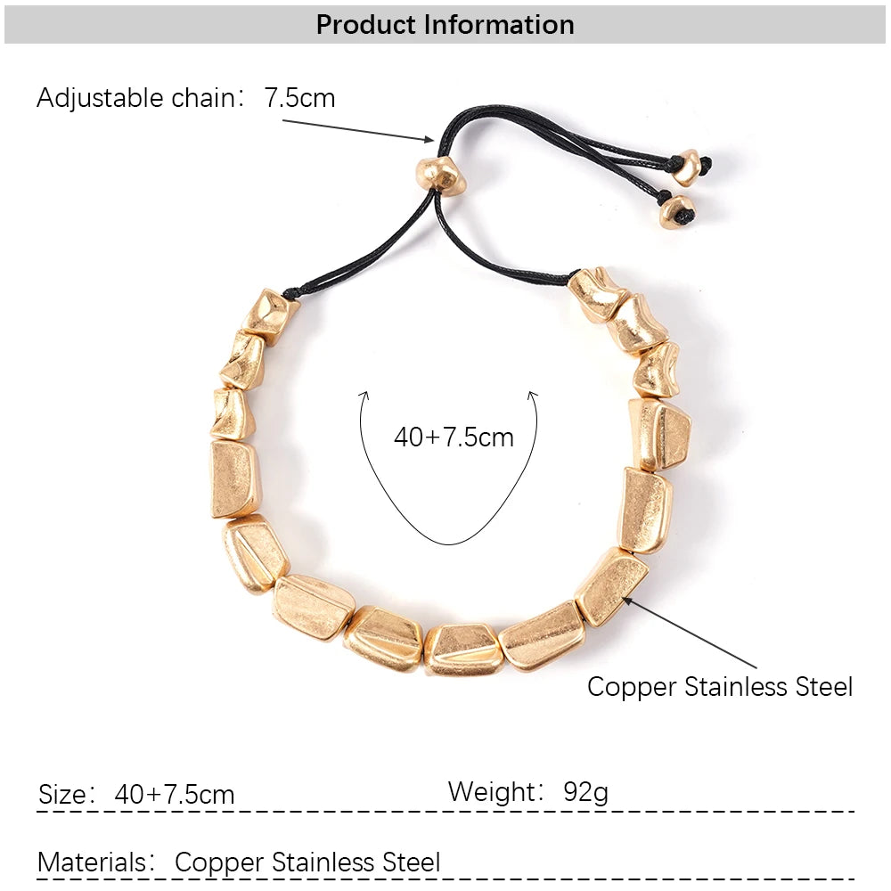 Hip-hop Style Men's And Women's Necklaces 2025 New Concert Runway Accessories With Exaggerated Irregular Collarbone Chains