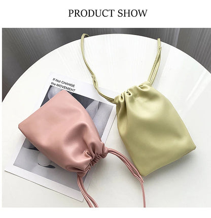 Women Handbags Female Pu Leather Shoulder Bags Large Capacity Crossbody Bags Solid Flap for Women Portable Phone Purse