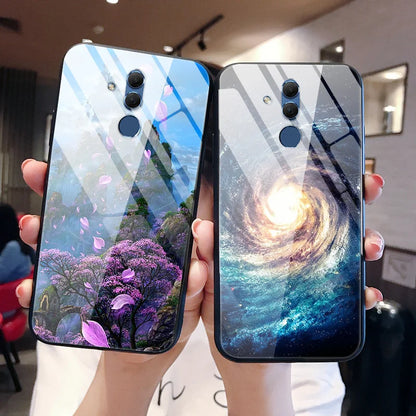 Custom Glass Phone Case for iPhone 13 14 12 7 8 Plus X 11 Pro XS MAX XR 6 SE 6s Cover DIY Customized Design Picture Name Photo